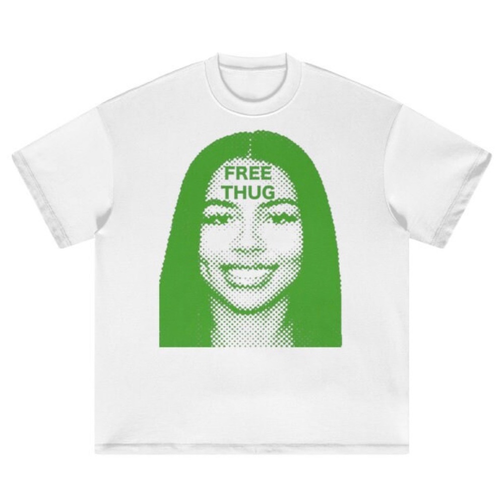Free Thug Graphic T-shirt